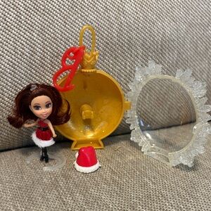 Barbie mini B Christmas Doll with Santa Hat